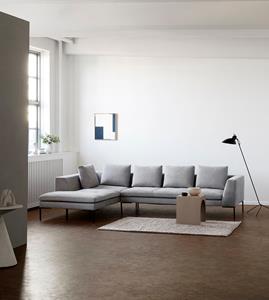 FLEXLUX 2,5-Sitzer "Loano", modernes Sofa, frei im Raum stellbar, lose Kissen, Kaltschaum im Sitz
