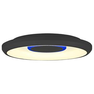 Lindby - Smart Lynden LED-Deckenlampe ø 38cm schwarz rgb Tuya - weiß, Schwarz