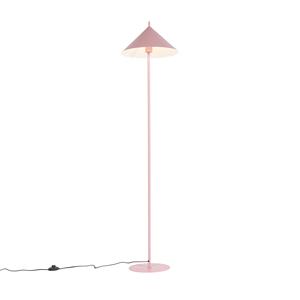 QAZQA Design vloerlamp roze - Triangolo