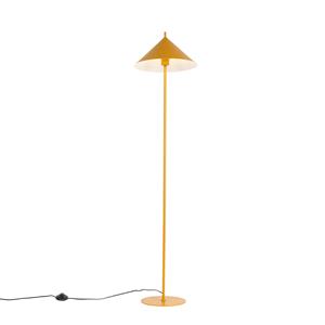 QAZQA Design vloerlamp geel - Triangolo
