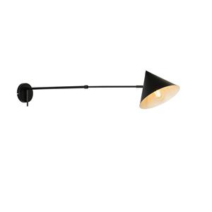 QAZQA Design wandlamp zwart verstelbaar - Triangolo