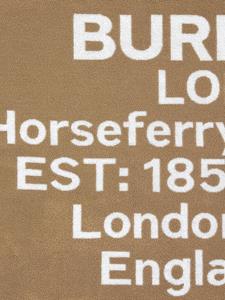 Burberry Badlaken met Horseferry print - Bruin