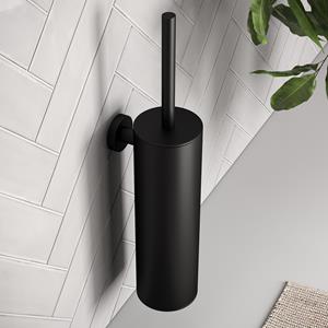 Brauer Toiletborstelset  Black Wandmontage met PVD coating Mat Zwart