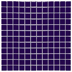 The Mosaic Factory Tegelsample:  Barcelona vierkante mozaïek tegels 30x30 donkerblauw