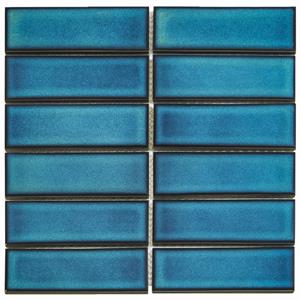 The Mosaic Factory Tegelsample:  Barcelona mozaïek tegels 29x30 rechthoek azuurblauw