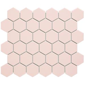 The Mosaic Factory Tegelsample:  Barcelona hexagon mozaïek tegels 28x33 roze