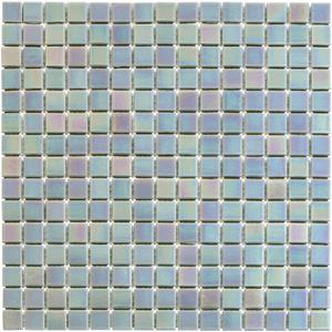 The Mosaic Factory Tegelsample:  Amsterdam vierkante glasmozaïek tegels 32x32 donkergrijs