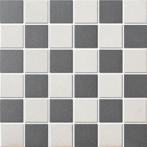 The Mosaic Factory Tegelsample:  London vierkante mozaïek tegels 31x31 chessboard super wit