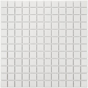The Mosaic Factory Tegelsample:  London vierkante mozaïek tegels 30x30 super wit