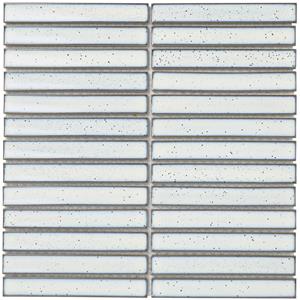 The Mosaic Factory Tegelsample:  Sevilla smalle vinger 2cm mozaïek tegels 30x30 wit