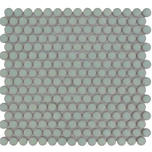The Mosaic Factory Tegelsample:  Venice ronde mozaïek tegels 32x29 lichtgroen