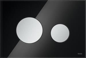 TECE Loop Modulair drukplaat zwart met toetsen mat chroom