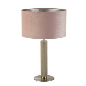 Searchlight Gouden tafellamp London met roze kap EU65721PI