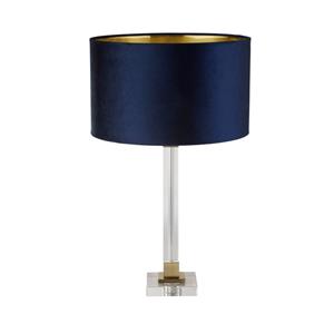 Searchlight Design tafellamp Scarborough goud met donkerblauw EU67522AZ