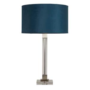 Searchlight Design tafellamp Scarborough goud met blauwe kap EU67521TE