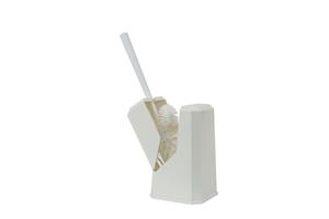 Coppens Toiletgarnituur Betra abs vierkant gesloten model wit borstel met randreiniger
