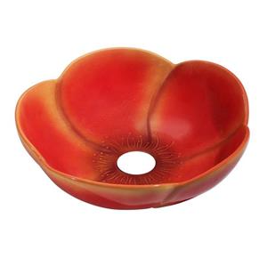 Best Design flower-red opbouw-waskom diam: 400 mm rood/oranje 4016990