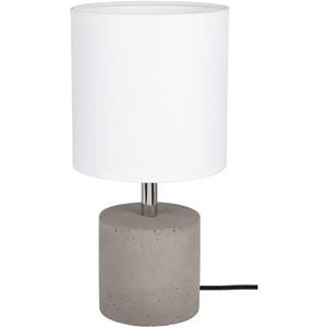 SPOT Light Tafellamp Strong Echt beton - met de hand gemaakt, natuurproduct, lampenkap van stof (1 stuk)