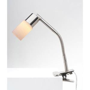 SPOT Light Klemlamp EASYFIX van metaal, ledverlichting geïntegreerd, flexibele arm, scherm van glas
