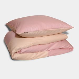 Homehagen Cotton sateen cut & sew Bedding set- Pink - Pink / 60x63 / 200x220