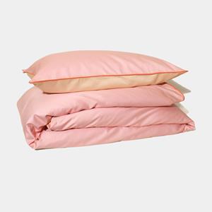 Homehagen Cotton sateen Bedding set- Light pink & cream - Light pink & cream / 50x60 / 200x200