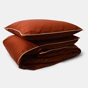 Homehagen Cotton percale Bedding set- Brandy brown - Brandy brown / 50x60 / 140x200