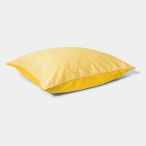 Homehagen Cotton sateen pillowcase - Yellow - Yellow / 50x60