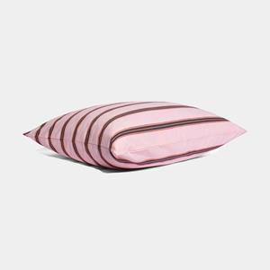Homehagen Cotton percale Pillowcase - Pink dobby stripe - Pink dobby stripe / 80x80