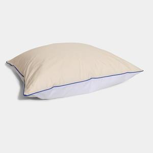 Homehagen Cotton percale Pillowcase - Cream and White - Cream and White / 50x60