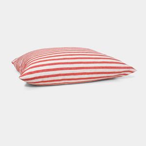 Homehagen Linen pillowcase - Red stripe - Red stripe / 50x60
