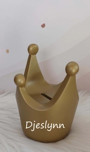 Geboortexpress.nl ''Atelier Pierre'' spaarpot Royal Kroon (met naam)