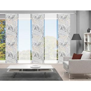 Schiebegardine 080869 LISIO Schiebegardine, halbtransparent, Bambus-Optik, 260x60 cm, Vision S, (5 St), 100% Polyester