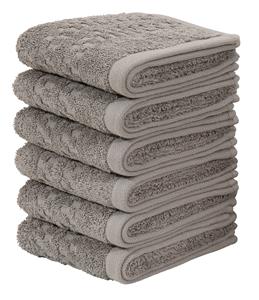 Home affaire Handdoekenset Regona, gastendoeken (30x50cm), zacht, 500 gr/m² Premium handdoeken met bies, handdoekset, 100% katoen (set, 6 stuks)