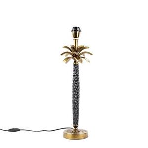 qazqa Art Deco Tischlampe Gold ohne Schirm - Areka - Bronze