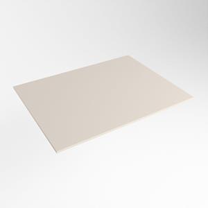 Mondiaz TOP 46 Topblad - 40x46x0.9cm - geschikt voor afdekplaat - Solid surface - Linen TOP46-40X0.9LIN