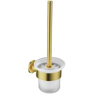 Creavit - WC-Bürste mit Halterung Gold gebürstet - Gold