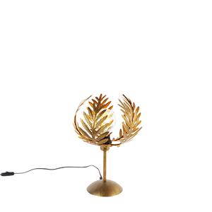 qazqa Vintage Tischlampe gold 26 cm - Botanica - Gold/Messing