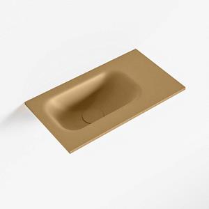 Mondiaz EDEN Fontein - 40x23x0.9cm - wasbak Links - zonder kraangaten - voor toiletmeubel - Solid surface - Oro F50102Oro