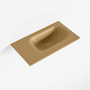 Mondiaz EDEN Fontein - 40x23x0.9cm - wasbak Rechts - zonder kraangaten - voor toiletmeubel - Solid surface - Oro F50103Oro