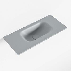 Mondiaz EDEN Fontein - 50x23x0.9cm - wasbak Rechts - zonder kraangaten - voor toiletmeubel - Solid surface - Plata F50106Plata