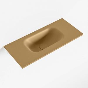 Mondiaz EDEN Fontein - 50x23x0.9cm - wasbak midden - zonder kraangaten - voor toiletmeubel - Solid surface - Oro F50104Oro