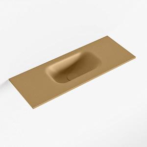 Mondiaz EDEN Fontein - 60x23x0.9cm - wasbak midden - zonder kraangaten - voor toiletmeubel - Solid surface - Oro F50107Oro