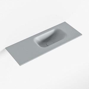 Mondiaz EDEN Fontein - 60x23x0.9cm - wasbak Rechts - zonder kraangaten - voor toiletmeubel - Solid surface - Plata F50109Plata