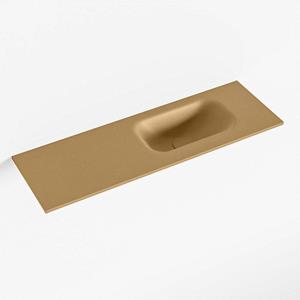 Mondiaz EDEN Fontein - 70x23x0.9cm - wasbak Rechts - zonder kraangaten - voor toiletmeubel - Solid surface - Oro F50112Oro