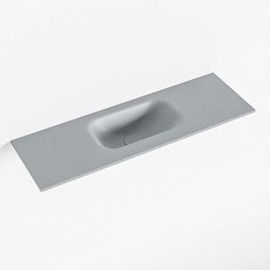 Mondiaz EDEN Fontein - 70x23x0.9cm - wasbak midden - zonder kraangaten - voor toiletmeubel - Solid surface - Plata F50110Plata