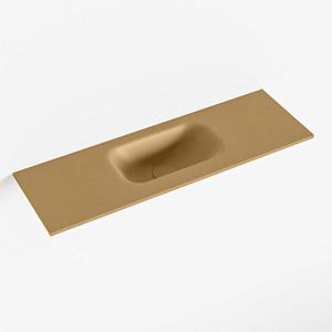 Mondiaz EDEN Fontein - 70x23x0.9cm - wasbak midden - zonder kraangaten - voor toiletmeubel - Solid surface - Oro F50110Oro