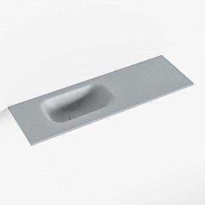 Mondiaz EDEN Fontein - 70x23x0.9cm - wasbak Links - zonder kraangaten - voor toiletmeubel - Solid surface - Plata F50111Plata