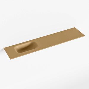 Mondiaz EDEN Fontein - 100x23x0.9cm - wasbak Links - zonder kraangaten - voor toiletmeubel - Solid surface - Oro F50120Oro
