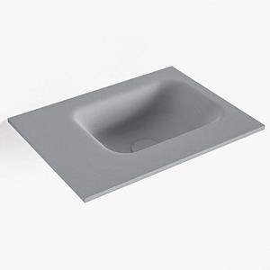 Mondiaz LEX Fontein - 40x30x0.9cm - wasbak Rechts - zonder kraangaten - voor toiletmeubel - Solid surface - Plata F51103Plata