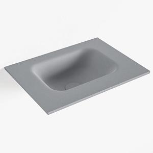 Mondiaz LEX Fontein - 40x30x0.9cm - wasbak midden - zonder kraangaten - voor toiletmeubel - Solid surface - Plata F51101Plata